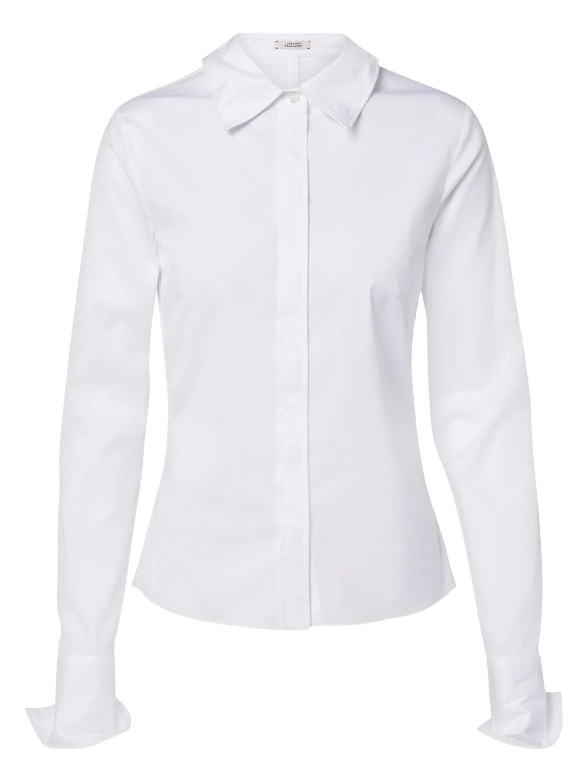 Cotton-blend poplin shirt