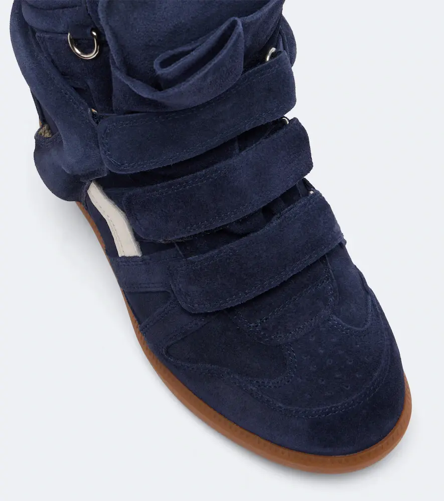 Isabel Marant Beckett leather and suede wedge sneakers | Thumbnail 2 Isabel Marant Beckett leather and suede wedge sneakers | Thumbnail 2