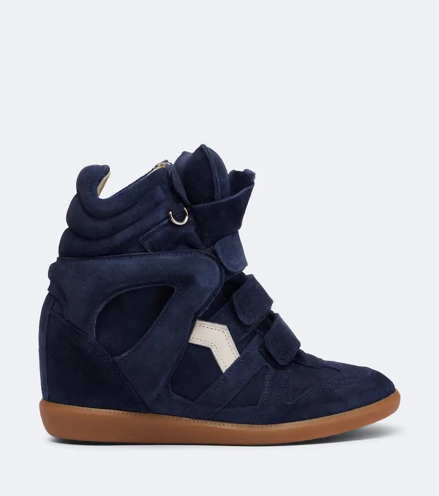 Isabel Marant Beckett leather and suede wedge sneakers | Thumbnail 3 Isabel Marant Beckett leather and suede wedge sneakers | Thumbnail 3