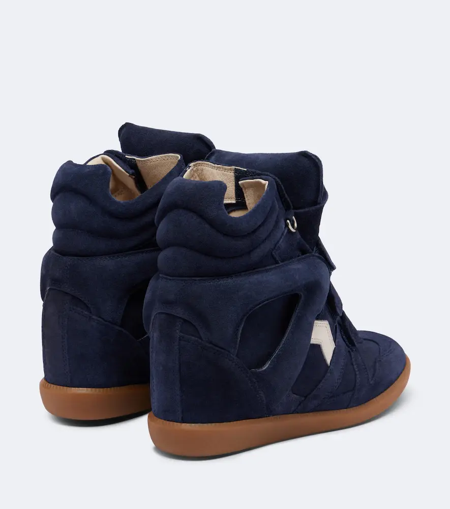 Isabel Marant Beckett leather and suede wedge sneakers | Thumbnail 4 Isabel Marant Beckett leather and suede wedge sneakers | Thumbnail 4