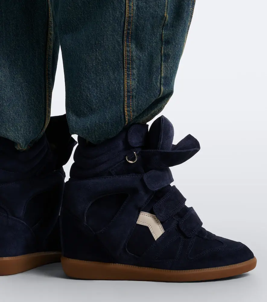 Isabel Marant Beckett leather and suede wedge sneakers | Thumbnail 6 Isabel Marant Beckett leather and suede wedge sneakers | Thumbnail 6