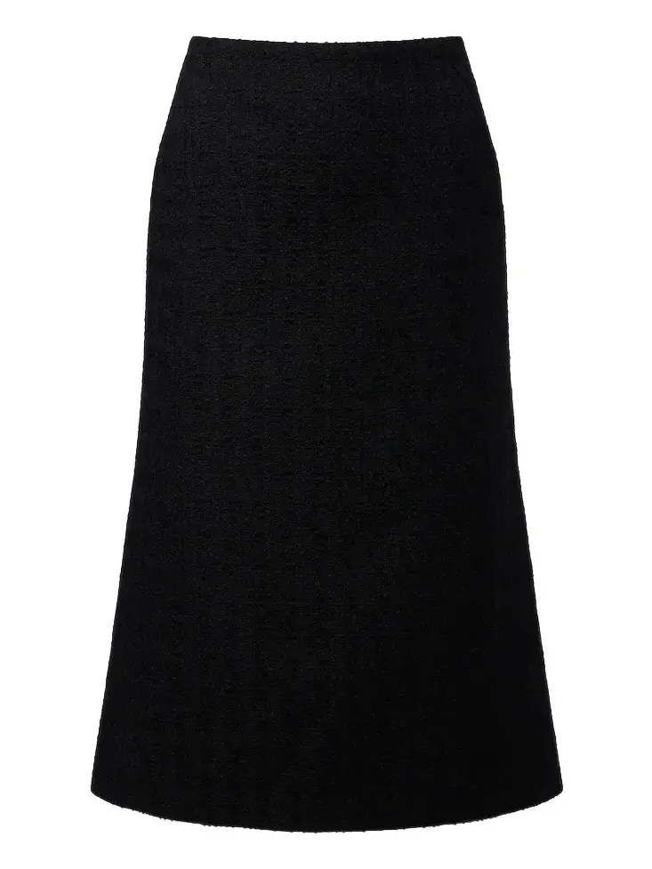 Wool and mohair tweed pencil skirt Wool and mohair tweed pencil skirt