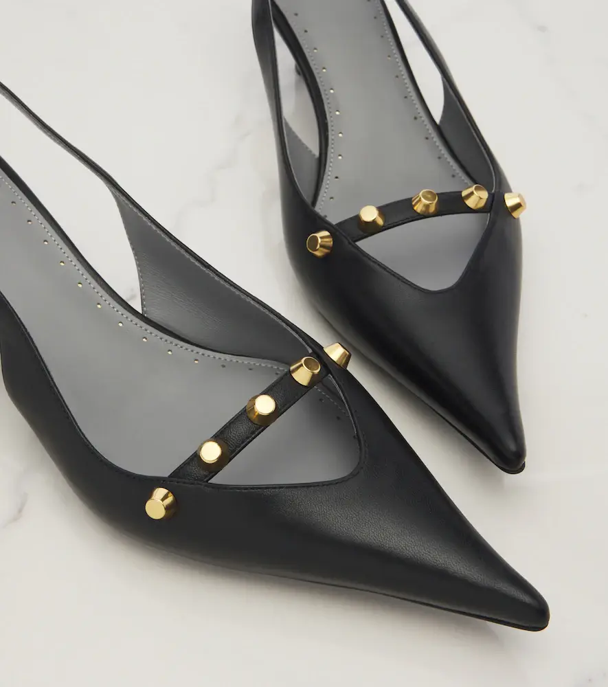 Balenciaga Midnight City leather slingback pumps | Thumbnail 3 Balenciaga Midnight City leather slingback pumps | Thumbnail 3