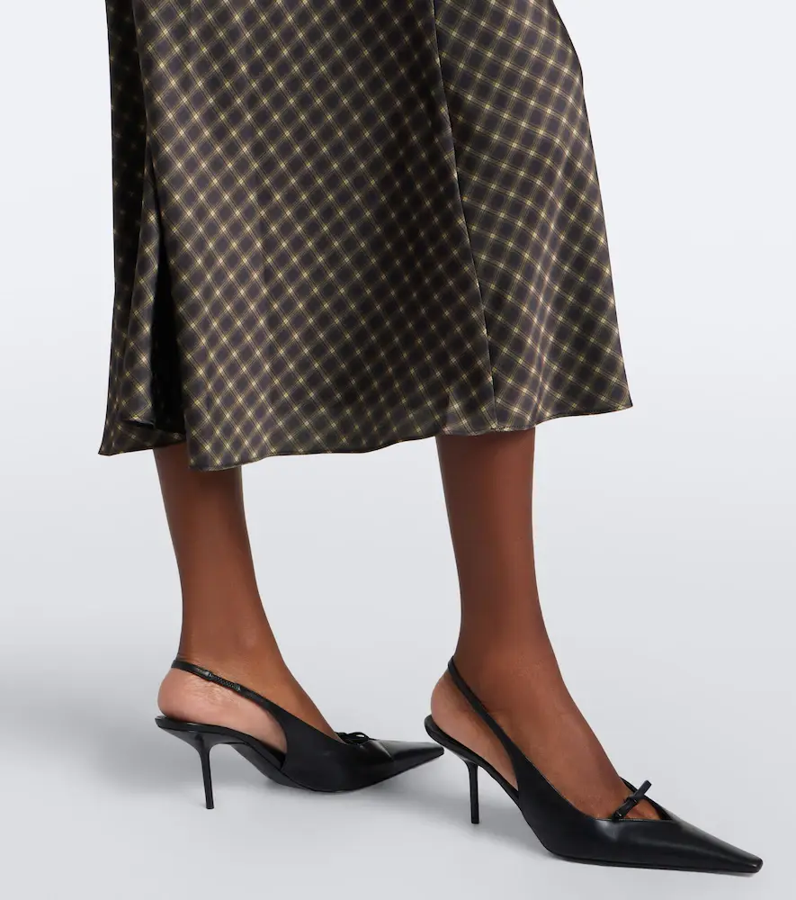 Vince Plaid satin slip skirt | Thumbnail 3 Vince Plaid satin slip skirt | Thumbnail 3