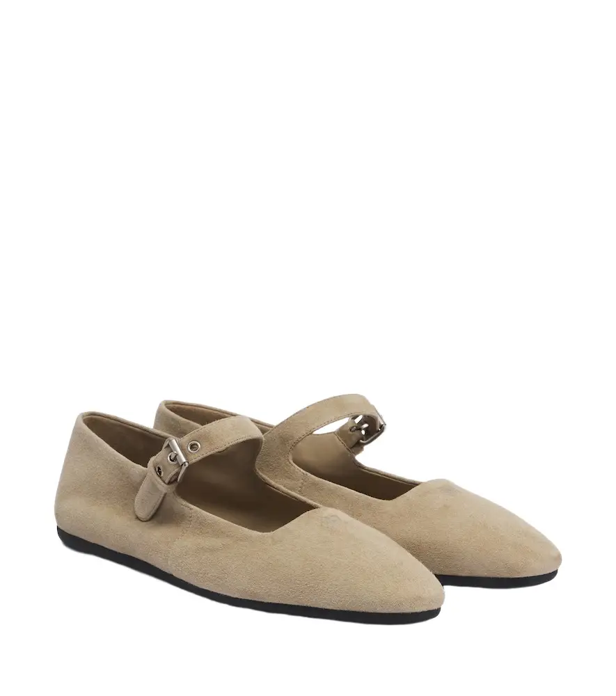 Miu Miu Suede Mary Jane flats | Image 1 Miu Miu Suede Mary Jane flats | Image 1