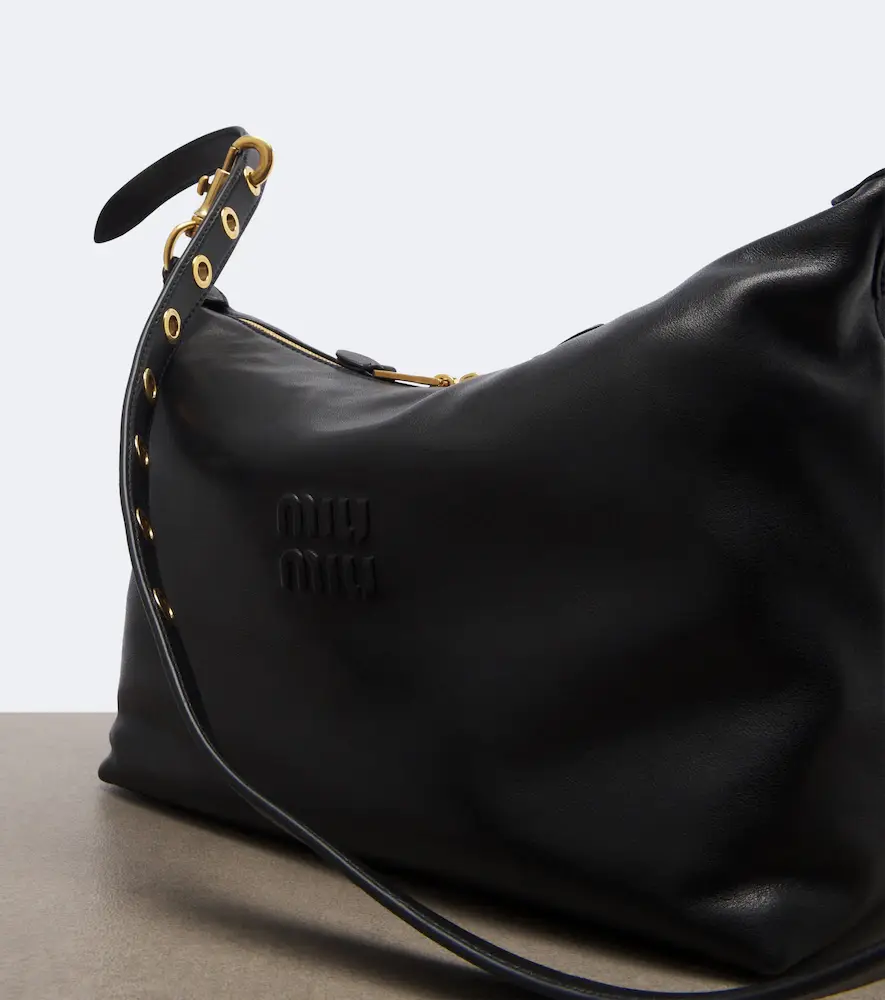 Miu Miu Spirit leather shoulder bag | Thumbnail 4 Miu Miu Spirit leather shoulder bag | Thumbnail 4