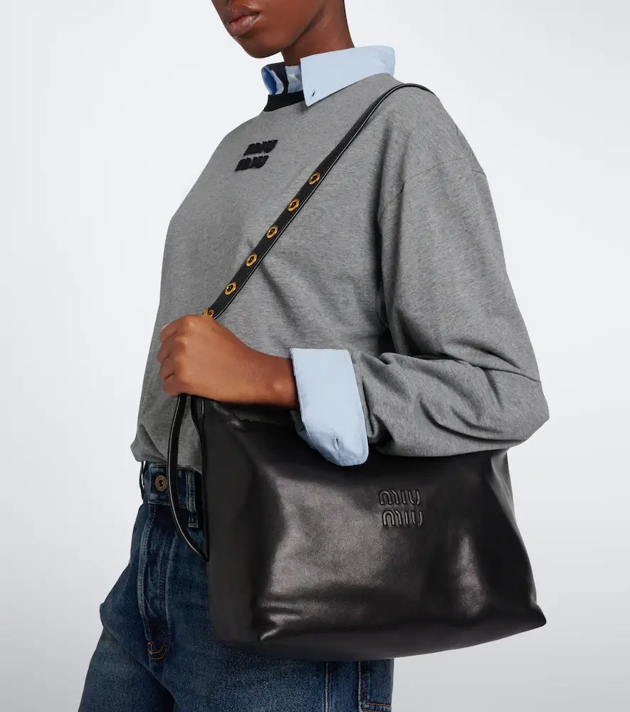 Miu Miu Spirit leather shoulder bag | Thumbnail 5 Miu Miu Spirit leather shoulder bag | Thumbnail 5