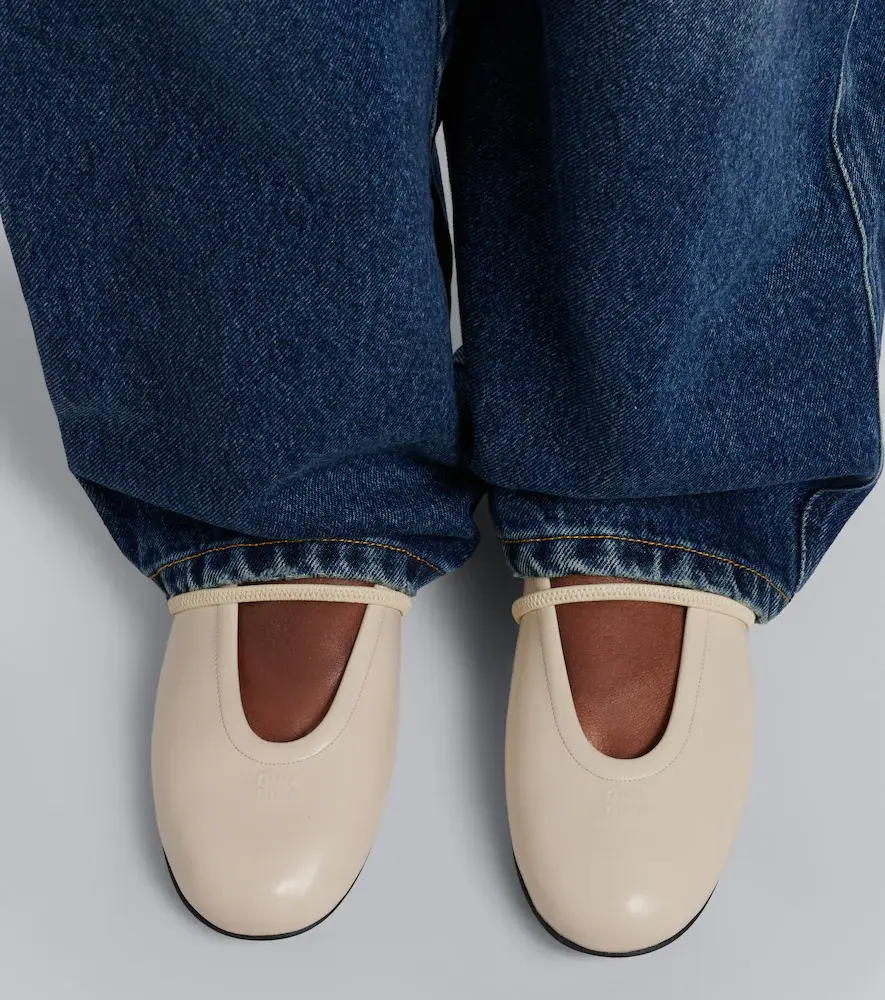 Miu Miu Leather ballet flats | Thumbnail 5 Miu Miu Leather ballet flats | Thumbnail 5