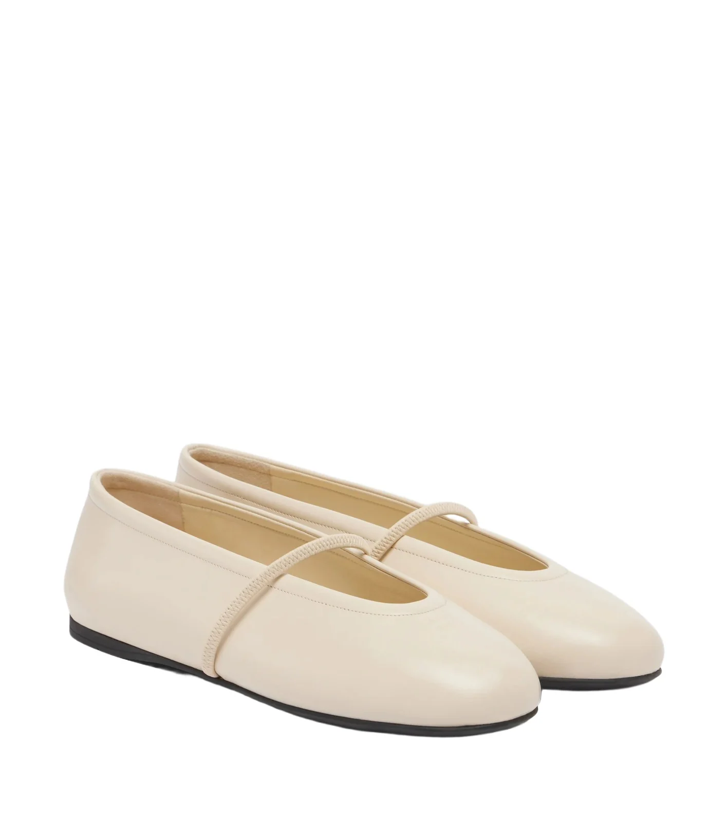Leather ballet flats