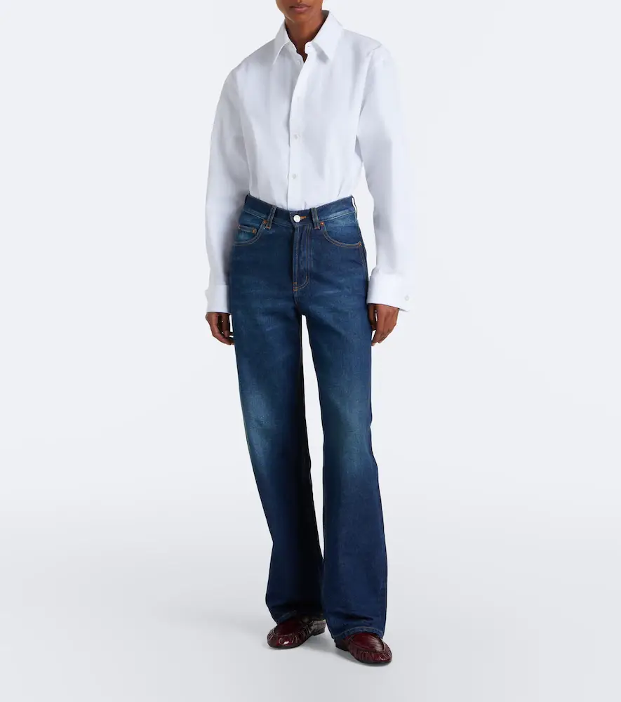 Saint Laurent Faded wide-leg jeans | Thumbnail 7