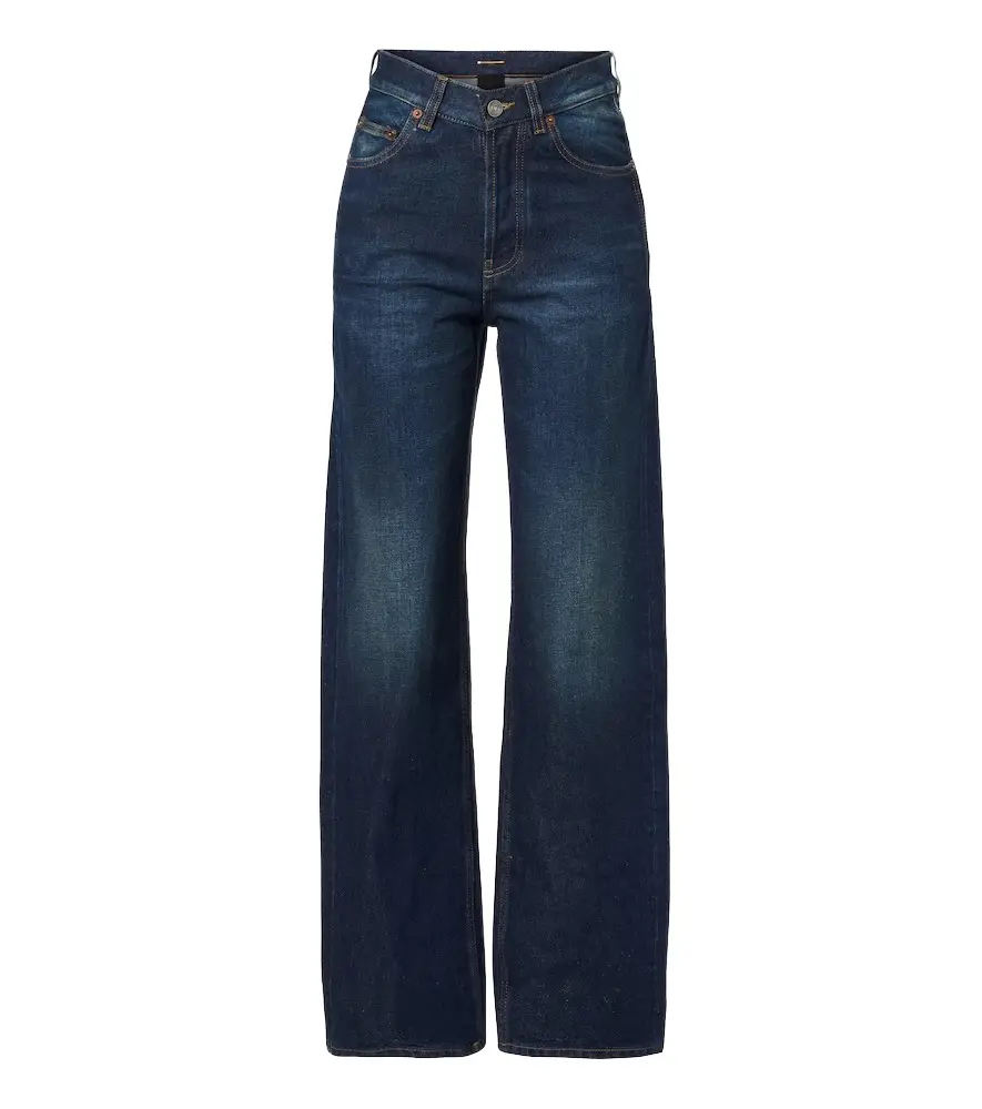 Saint Laurent Faded wide-leg jeans | Image 1 Saint Laurent Faded wide-leg jeans | Image 1