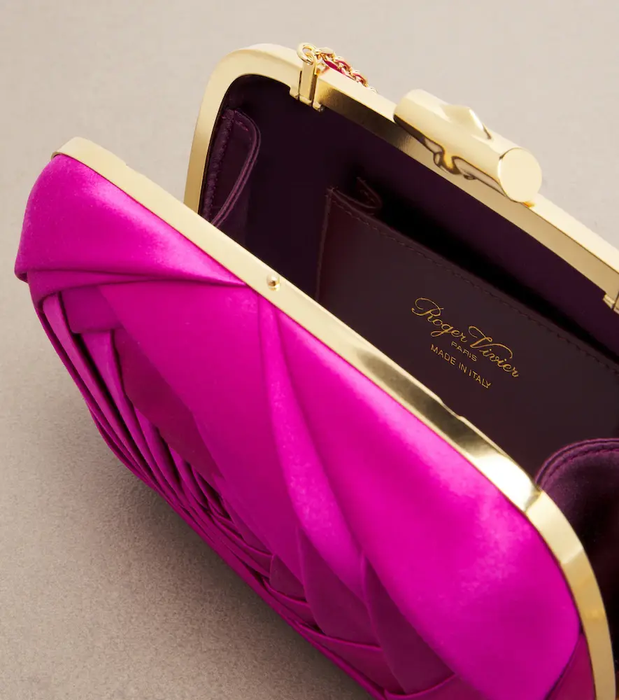 Roger Vivier Rose Vivier satin clutch | Thumbnail 2