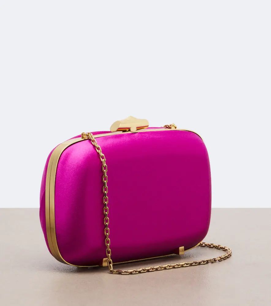 Roger Vivier Rose Vivier satin clutch | Thumbnail 3