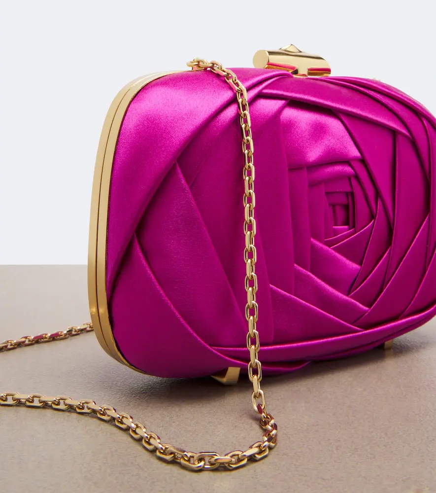 Roger Vivier Rose Vivier satin clutch | Thumbnail 4