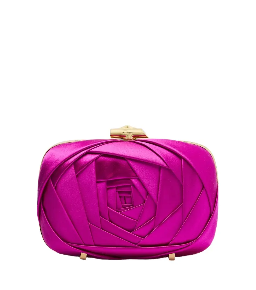 Roger Vivier Rose Vivier satin clutch | Image 1 Roger Vivier Rose Vivier satin clutch | Image 1