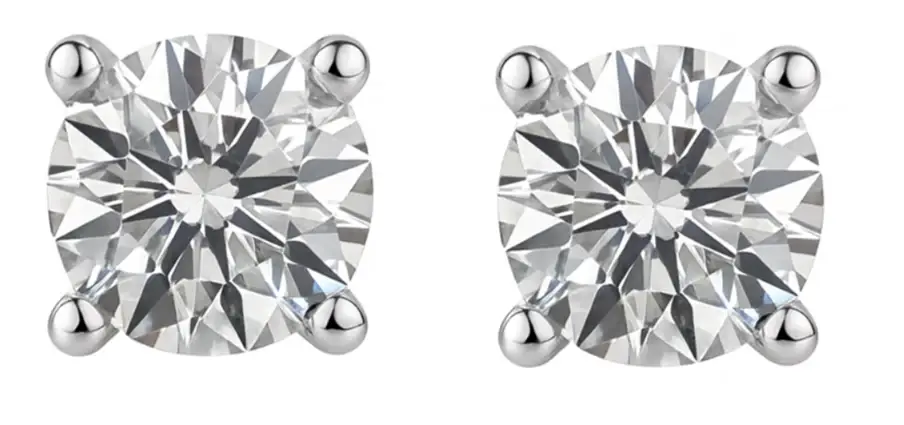 Wish Fine Jewelry 0.80ct Diamond 14K Gold Stud Round Earrings | Image 1 Wish Fine Jewelry 0.80ct Diamond 14K Gold Stud Round Earrings | Image 1