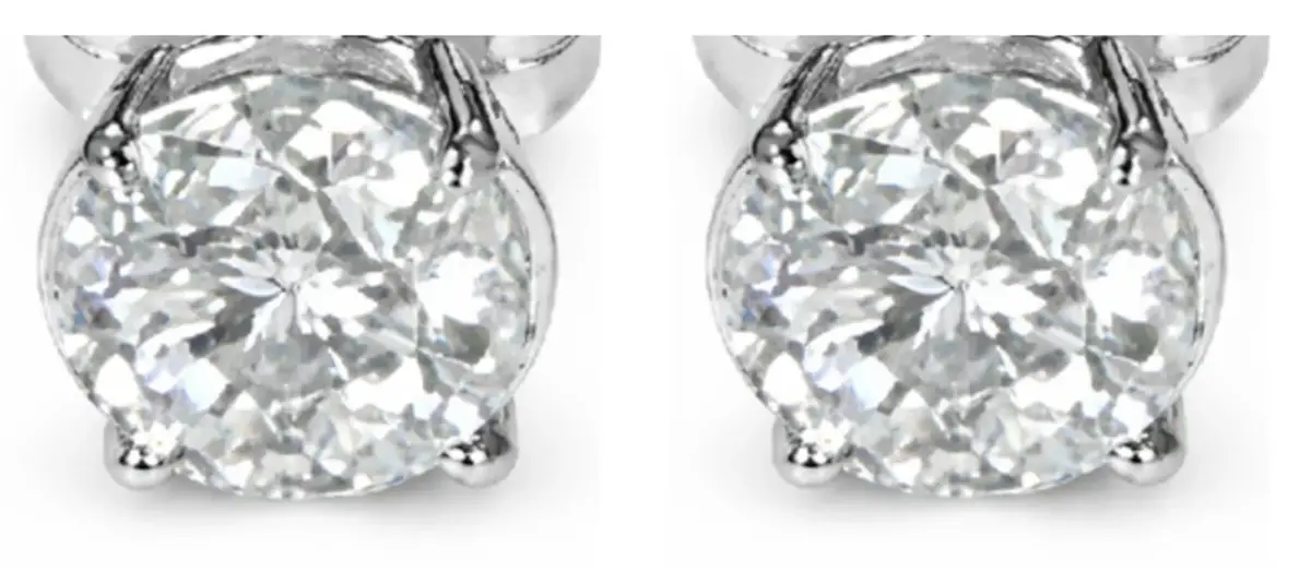 Wish Fine Jewelry 1.20ct Diamond 14K Gold Stud Round Earrings | Image 1 Wish Fine Jewelry 1.20ct Diamond 14K Gold Stud Round Earrings | Image 1