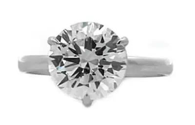 Wish Fine Jewelry 3.02ct Diamond 18K Gold Solitaire Ring | Image 1 Wish Fine Jewelry 3.02ct Diamond 18K Gold Solitaire Ring | Image 1