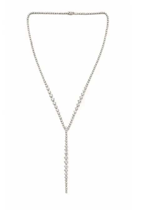 Wish Fine Jewelry 9.4ct Diamond 14K Gold Lariat Necklace | Image 1 Wish Fine Jewelry 9.4ct Diamond 14K Gold Lariat Necklace | Image 1