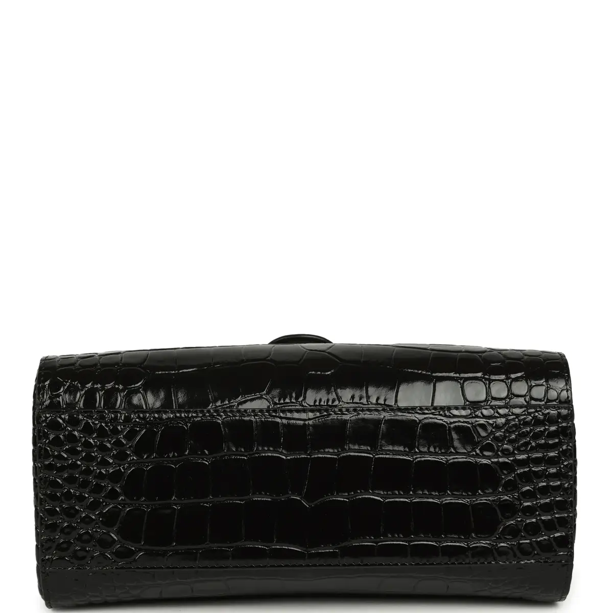 Chanel Chanel Barrel Clutch Bag with Chain Black Croc Embossed Calfskin Gold Hardware | Thumbnail 8 Chanel Chanel Barrel Clutch Bag with Chain Black Croc Embossed Calfskin Gold Hardware | Thumbnail 8