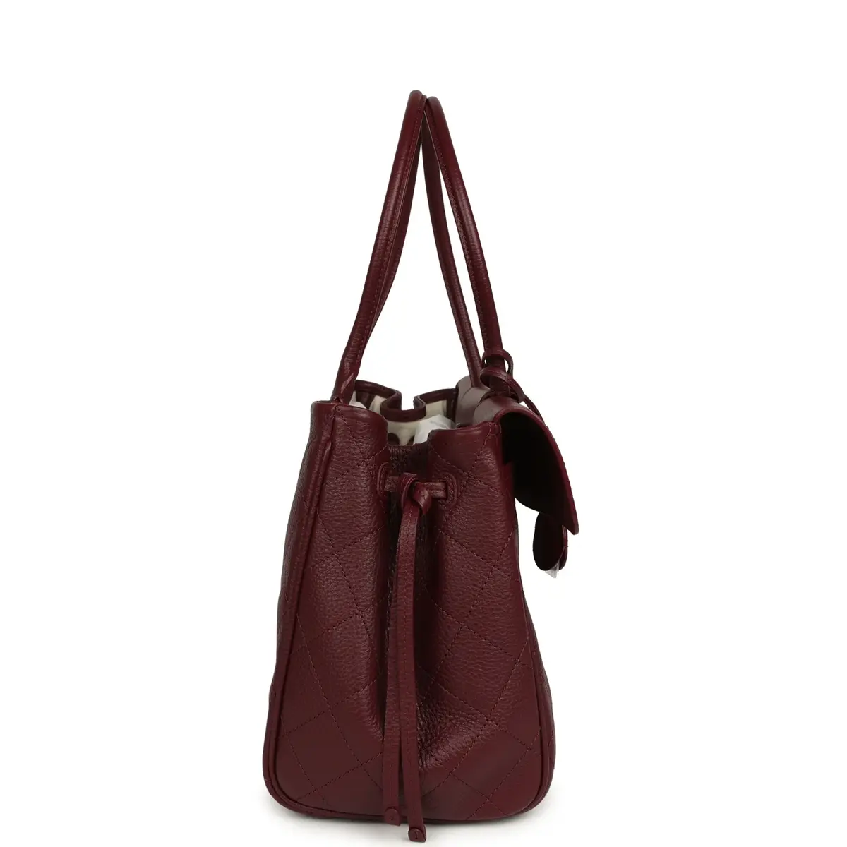 Chanel Chanel Large "Urban Essential" East West Shopping Tote Dark Burgundy Caviar Gold Hardware | Thumbnail 3 Chanel Chanel Large "Urban Essential" East West Shopping Tote Dark Burgundy Caviar Gold Hardware | Thumbnail 3