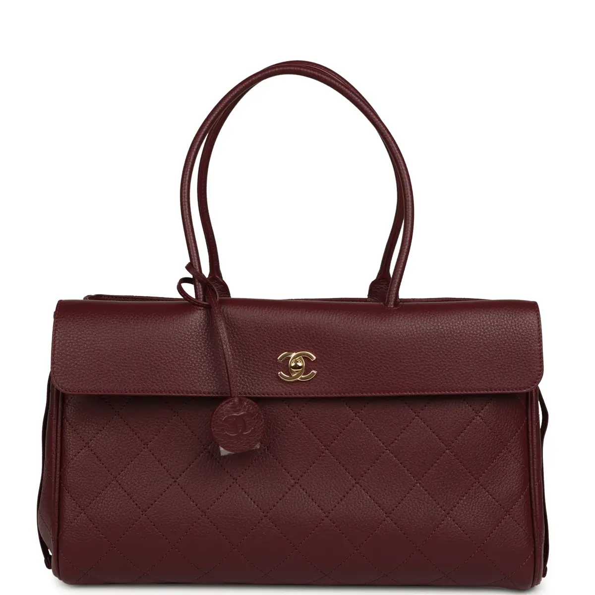 Chanel Chanel Large "Urban Essential" East West Shopping Tote Dark Burgundy Caviar Gold Hardware | Image 1 Chanel Chanel Large "Urban Essential" East West Shopping Tote Dark Burgundy Caviar Gold Hardware | Image 1