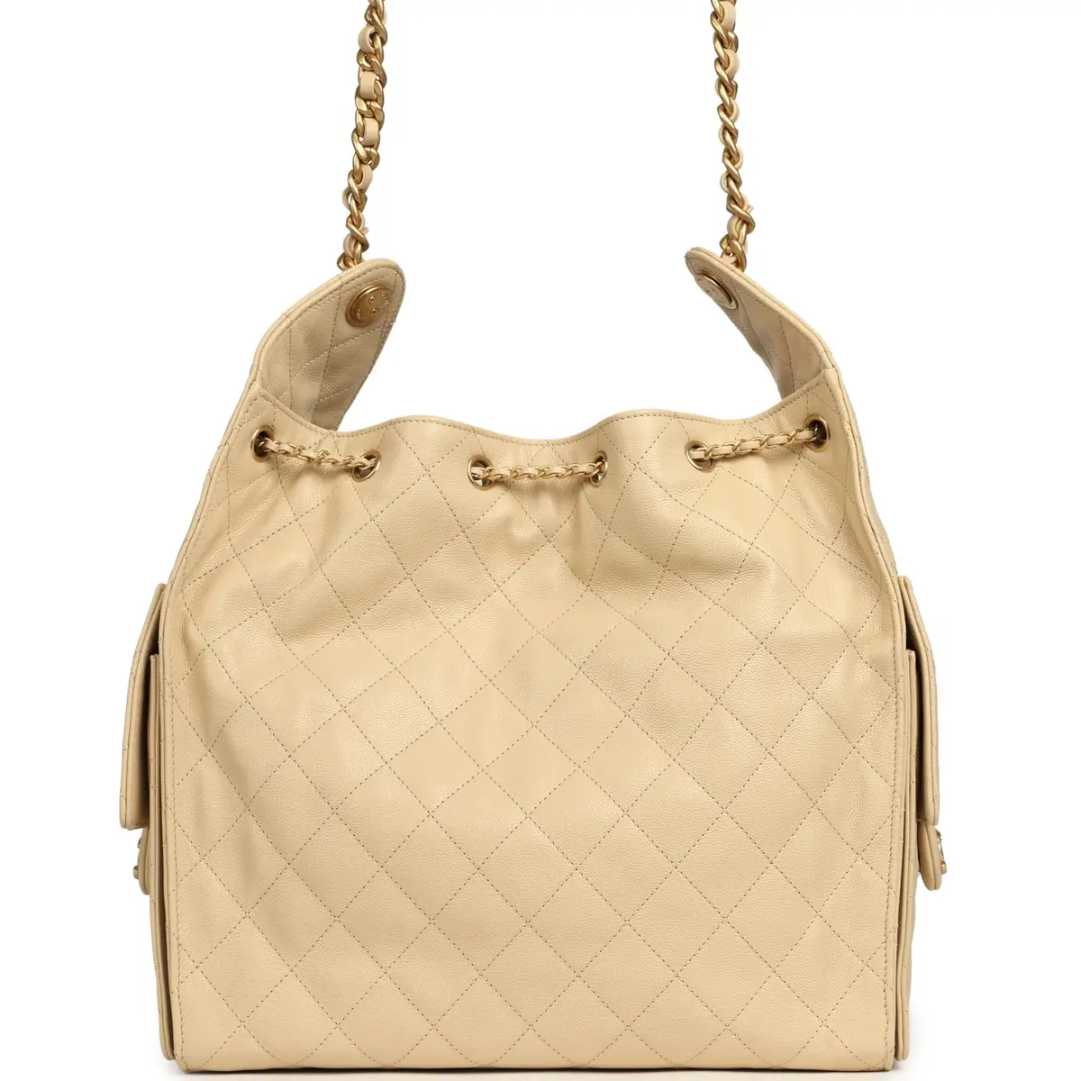 Chanel Chanel Medium 25 Hobo Bag Light Beige Caviar Antique Gold Hardware | Thumbnail 4 Chanel Chanel Medium 25 Hobo Bag Light Beige Caviar Antique Gold Hardware | Thumbnail 4