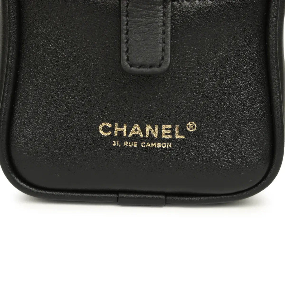Chanel Chanel Mini Bowling Bag with Strap Black Calfskin Gold Hardware | Thumbnail 8 Chanel Chanel Mini Bowling Bag with Strap Black Calfskin Gold Hardware | Thumbnail 8
