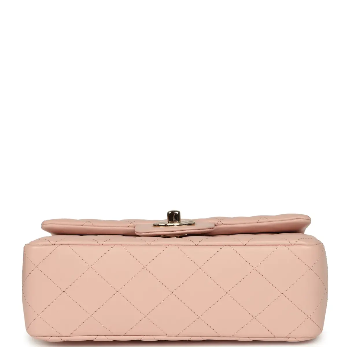 Chanel Chanel Mini Classic Rectangular Flap Bag Light Pink Lambskin Light Gold Hardware | Thumbnail 6