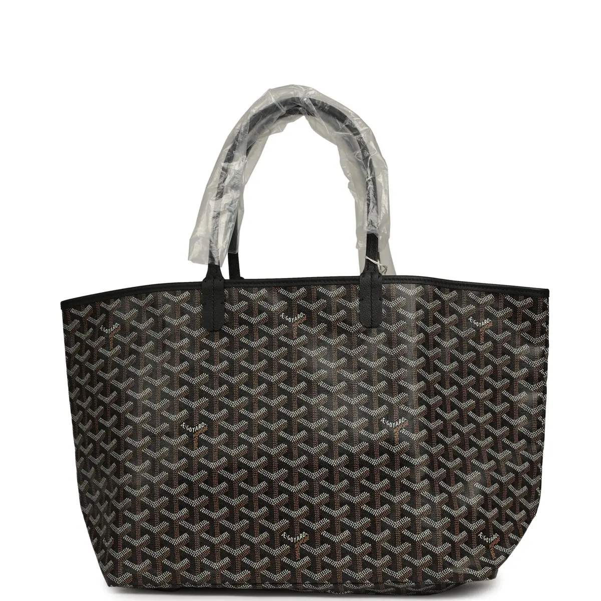 goyard Goyard Goyardine Black Saint Louis PM Tote Bag Palladium Hardware | Thumbnail 4 goyard Goyard Goyardine Black Saint Louis PM Tote Bag Palladium Hardware | Thumbnail 4