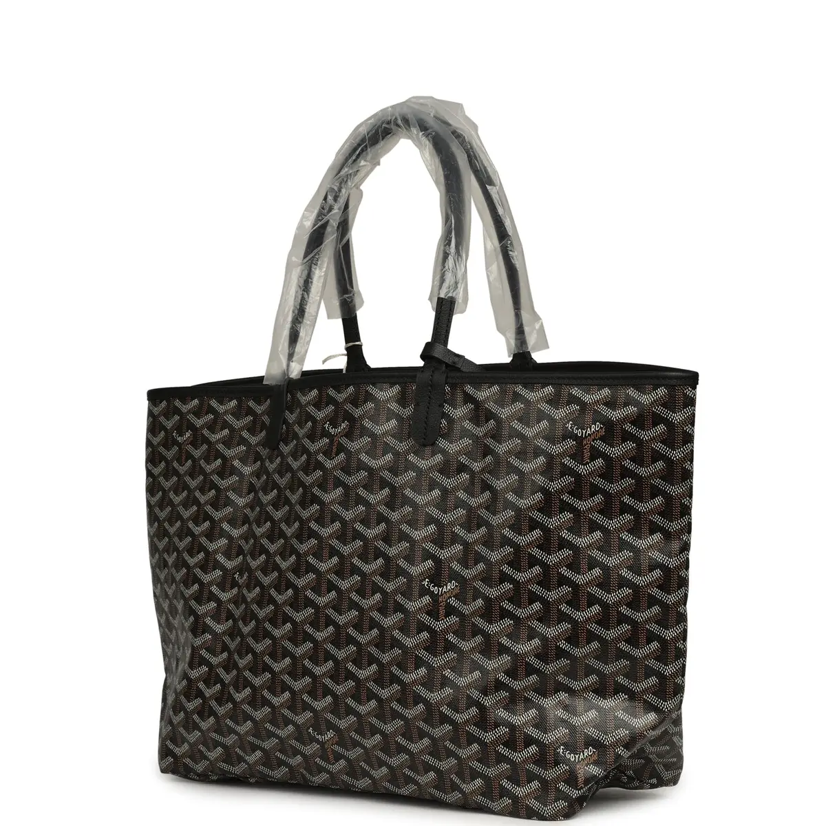 goyard Goyard Goyardine Black Saint Louis PM Tote Bag Palladium Hardware | Thumbnail 5 goyard Goyard Goyardine Black Saint Louis PM Tote Bag Palladium Hardware | Thumbnail 5