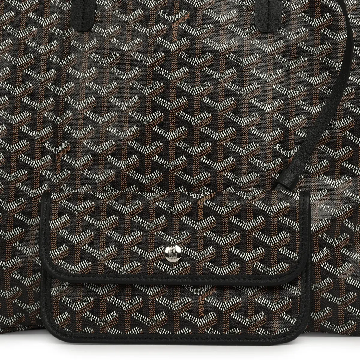 goyard Goyard Goyardine Black Saint Louis PM Tote Bag Palladium Hardware | Thumbnail 7 goyard Goyard Goyardine Black Saint Louis PM Tote Bag Palladium Hardware | Thumbnail 7