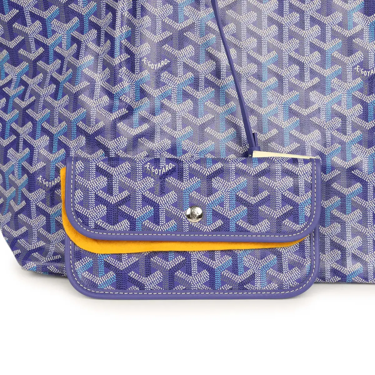 goyard Goyard Goyardine Blueberry Purple Saint Louis GM Tote Palladium Hardware | Thumbnail 7 goyard Goyard Goyardine Blueberry Purple Saint Louis GM Tote Palladium Hardware | Thumbnail 7
