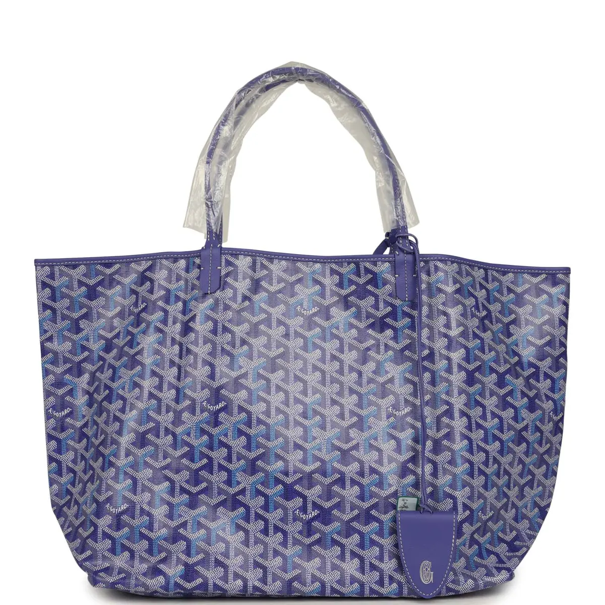 goyard Goyard Goyardine Blueberry Purple Saint Louis GM Tote Palladium Hardware | Image 1 goyard Goyard Goyardine Blueberry Purple Saint Louis GM Tote Palladium Hardware | Image 1