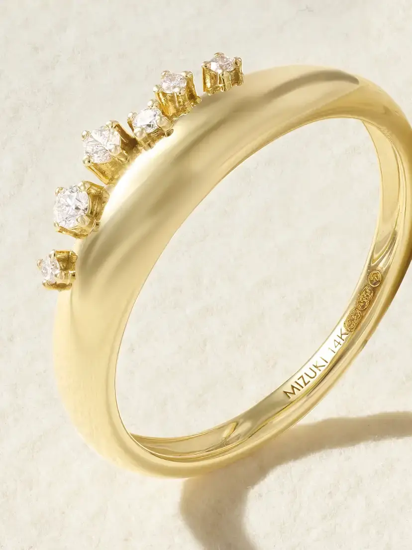 Mizuki 14-karat Gold Diamond Ring | Thumbnail 4 Mizuki 14-karat Gold Diamond Ring | Thumbnail 4