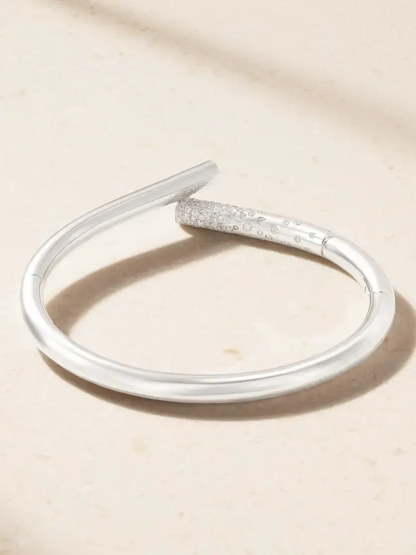 TABAYER Oera 18-karat White Gold And Diamond Bangle | Thumbnail 3 TABAYER Oera 18-karat White Gold And Diamond Bangle | Thumbnail 3