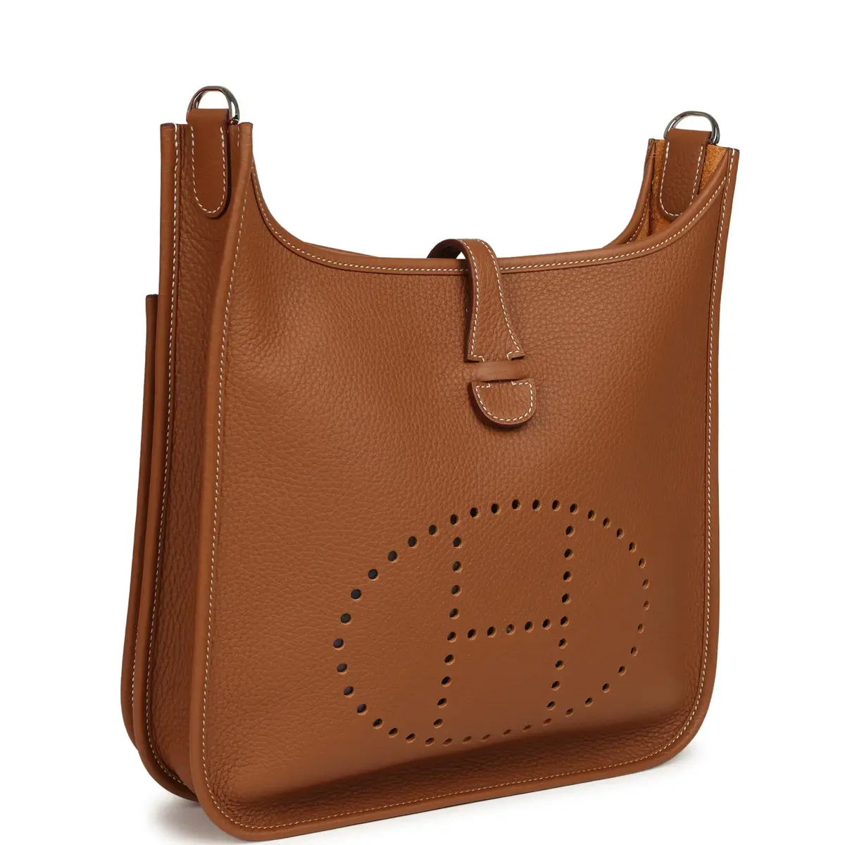 HERMÈS Hermes Evelyne III PM Gold Clemence Palladium Hardware | Thumbnail 2 HERMÈS Hermes Evelyne III PM Gold Clemence Palladium Hardware | Thumbnail 2