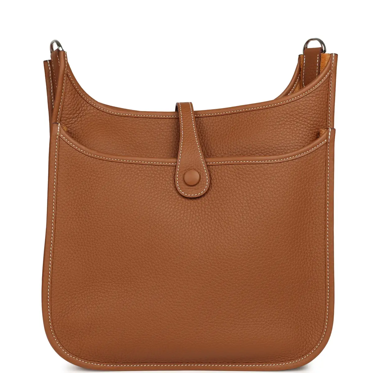 HERMÈS Hermes Evelyne III PM Gold Clemence Palladium Hardware | Thumbnail 4 HERMÈS Hermes Evelyne III PM Gold Clemence Palladium Hardware | Thumbnail 4