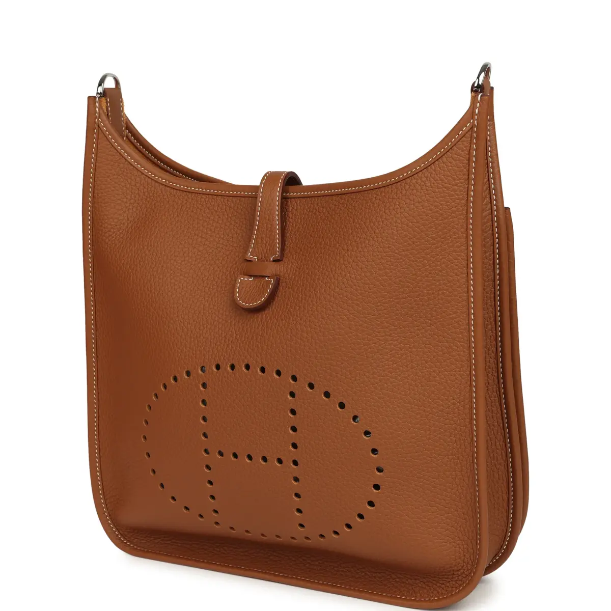 HERMÈS Hermes Evelyne III PM Gold Clemence Palladium Hardware | Thumbnail 5 HERMÈS Hermes Evelyne III PM Gold Clemence Palladium Hardware | Thumbnail 5