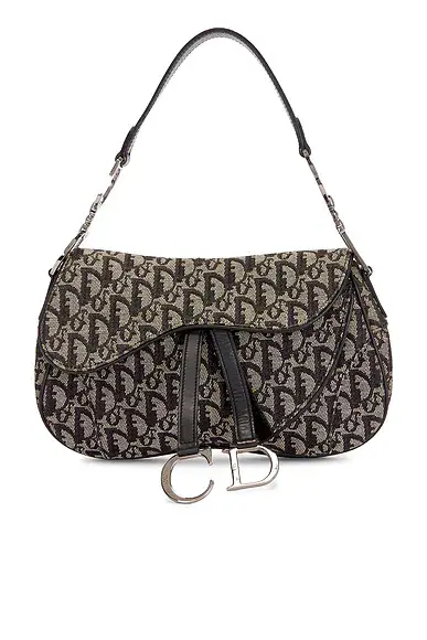 Dior Trotter Oblique Double Saddle Bag