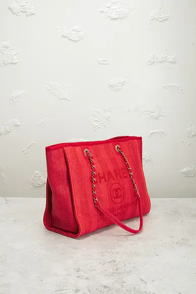 Chanel Chanel Small Deauville Tote Bag | Thumbnail 4 Chanel Chanel Small Deauville Tote Bag | Thumbnail 4