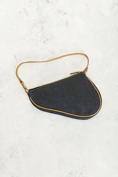 Dior Denim Pochette Saddle Bag | Thumbnail 3 Dior Denim Pochette Saddle Bag | Thumbnail 3