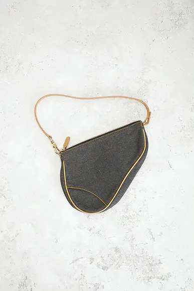 Dior Denim Pochette Saddle Bag | Thumbnail 2 Dior Denim Pochette Saddle Bag | Thumbnail 2