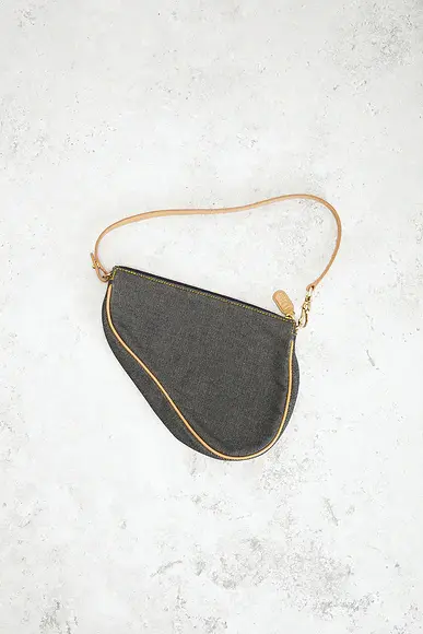 Dior Denim Pochette Saddle Bag | Thumbnail 3 Dior Denim Pochette Saddle Bag | Thumbnail 3