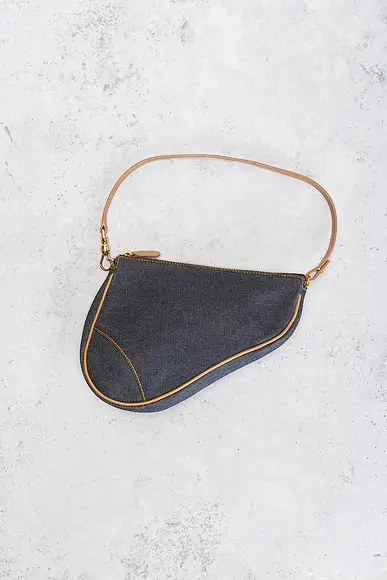 Dior Denim Pochette Saddle Bag | Thumbnail 2