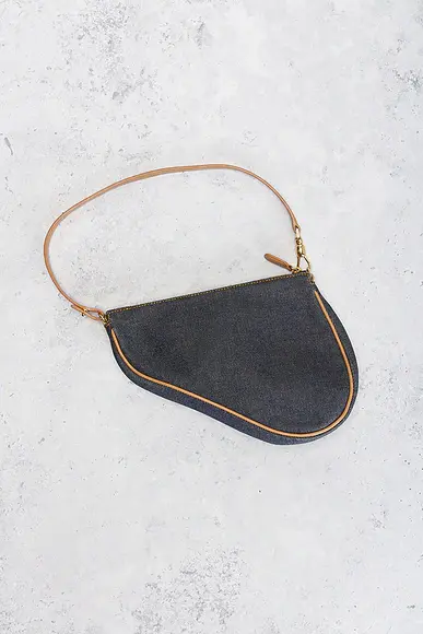 Dior Denim Pochette Saddle Bag | Thumbnail 3