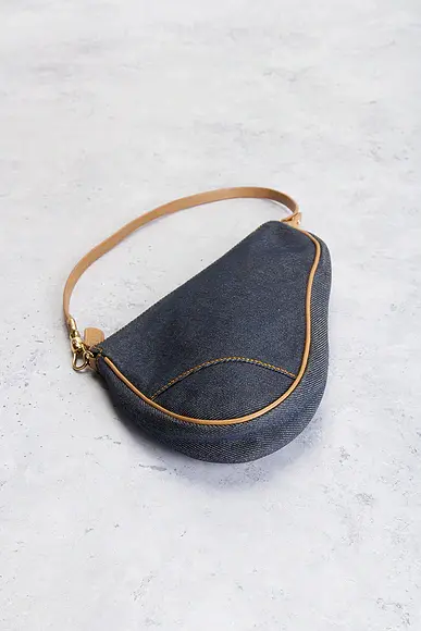 Dior Denim Pochette Saddle Bag | Thumbnail 4