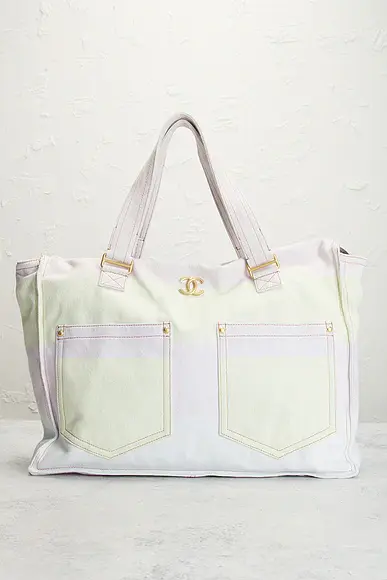 Chanel Chanel Denim Double Pocket Tote Bag | Thumbnail 2