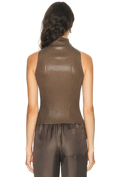 Ralph Lauren Collection Sleeveless Mockneck Sweater | Thumbnail 3 Ralph Lauren Collection Sleeveless Mockneck Sweater | Thumbnail 3
