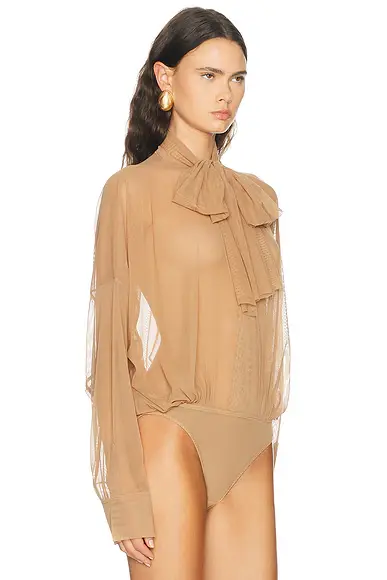 Norma Kamali Oversized Bow Bodysuit | Thumbnail 3 Norma Kamali Oversized Bow Bodysuit | Thumbnail 3
